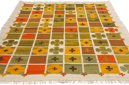 5 x 6 Nordiska Kompaniet Vintage Polish Rollakan Rug 78280
