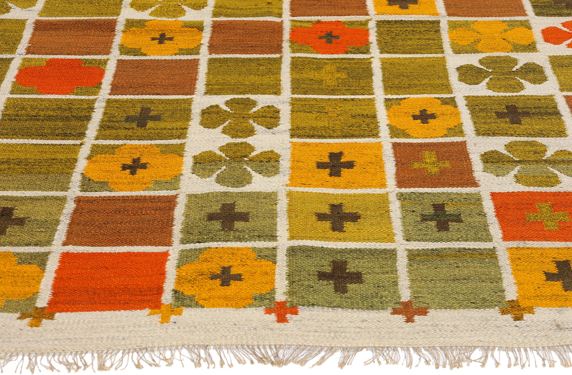 5 x 6 Nordiska Kompaniet Vintage Polish Rollakan Rug 78280