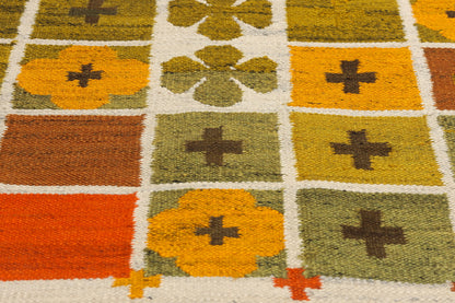 5 x 6 Nordiska Kompaniet Vintage Polish Rollakan Rug 78280
