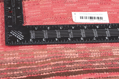 3 x 6 Vintage Pink Boujad Moroccan Rug 74783