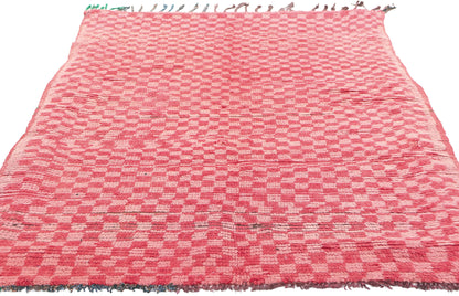 3 x 6 Vintage Pink Boujad Moroccan Rug 74783