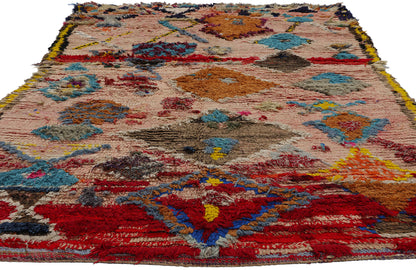 4 x 8 Vintage Pink Boujad Moroccan Rug 21802