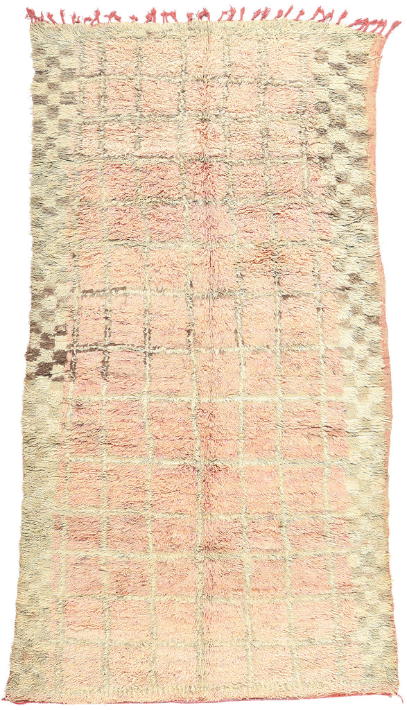 6 x 11 Vintage Pink Boujad Moroccan Rug 21436