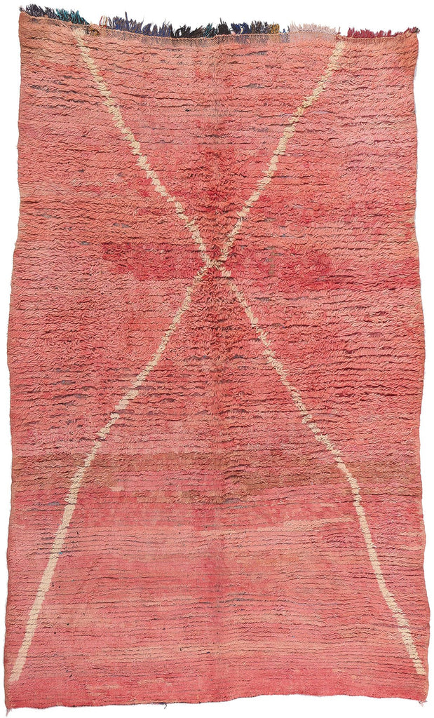 6 x 9 Vintage Pink Boujad Moroccan Rug 21484