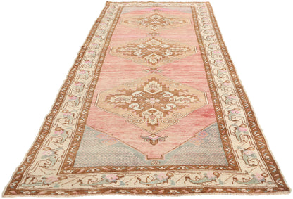 3 x 10 Vintage Pink Turkish Oushak Rug 52805