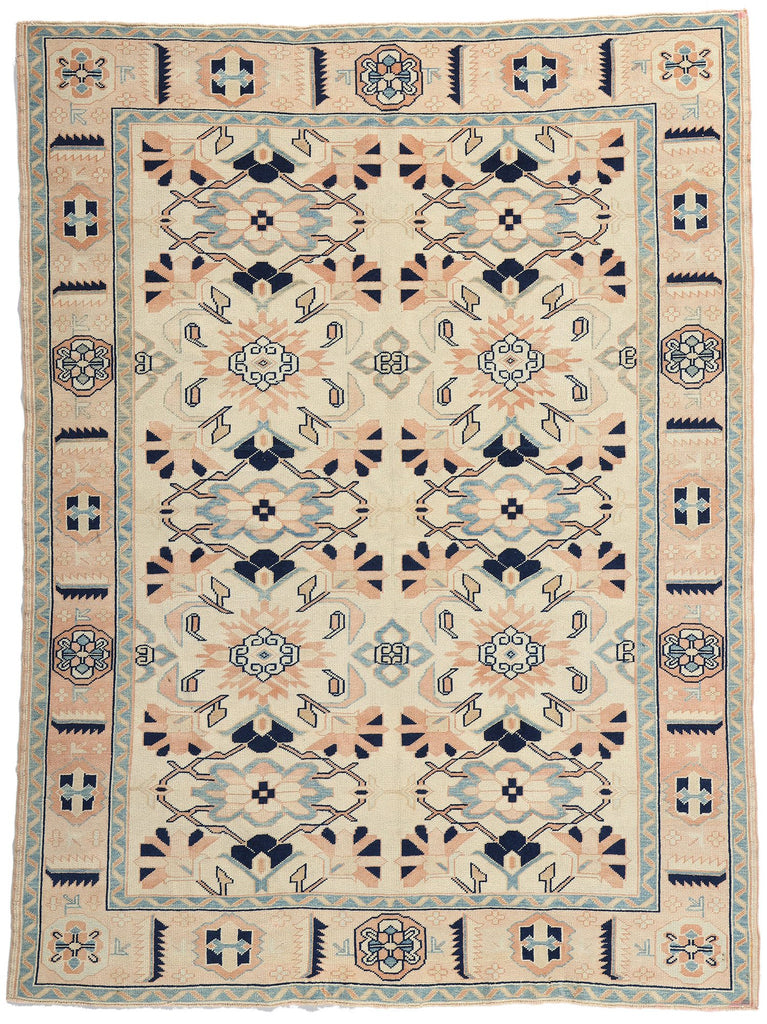 5 x 7 Vintage Pink Turkish Oushak Rug 53935
