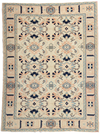 5 x 7 Vintage Pink Turkish Oushak Rug 53935