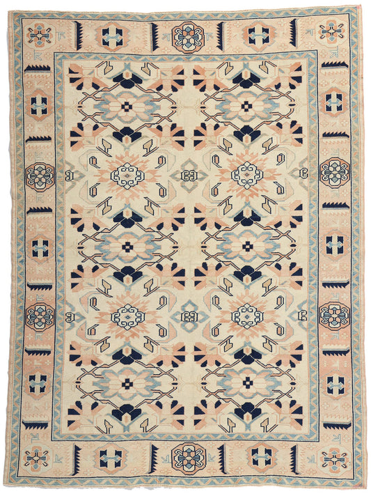 5 x 7 Vintage Pink Turkish Oushak Rug 53935