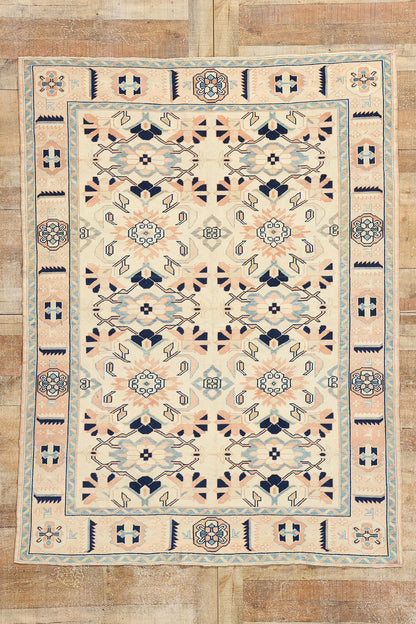 5 x 7 Vintage Pink Turkish Oushak Rug 53935