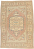 6 x 8 Vintage Pink Turkish Oushak Rug 53724