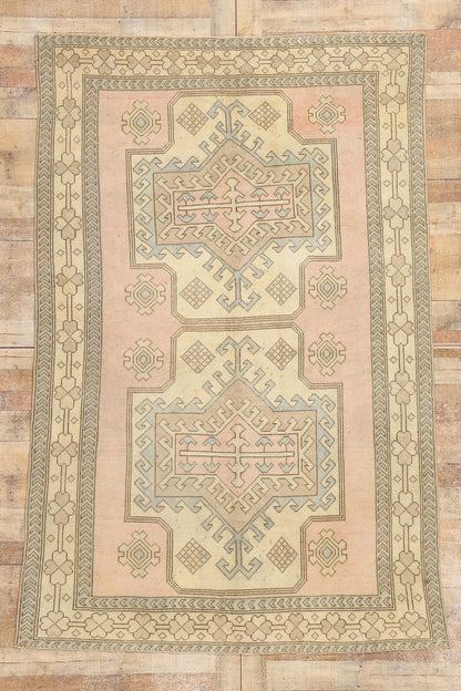 5 x 8 Vintage Pink Persian Hamadan Rug 53941
