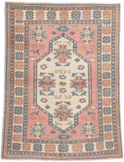 6 x 8 Vintage Pink Persian Hamadan Rug 53944