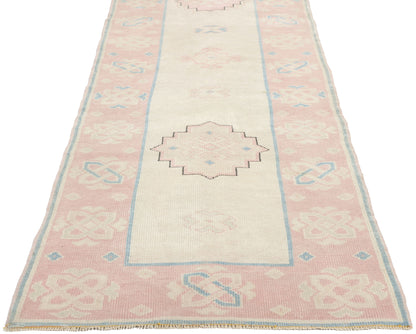 2 x 12 Vintage Pink Persian Hamadan Rug 53942