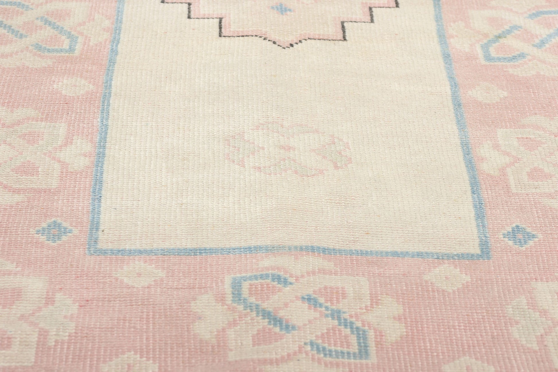 2 x 12 Vintage Pink Persian Hamadan Rug 53942
