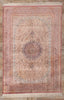 4 x 6 Vintage Persian Silk Qum Rug 78681
