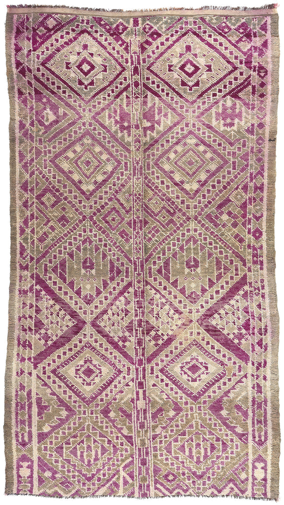 6 x 10 Vintage Purple Beni MGuild Moroccan Rug 20666