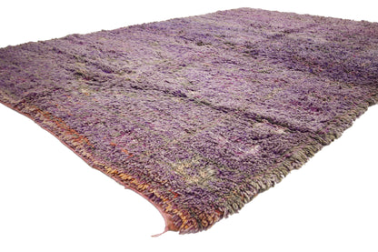 6 x 9 Vintage Purple Beni Mrirt Moroccan Rug 20753
