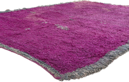 7 x 9 Vintage Purple Beni Mrirt Moroccan Rug 20669