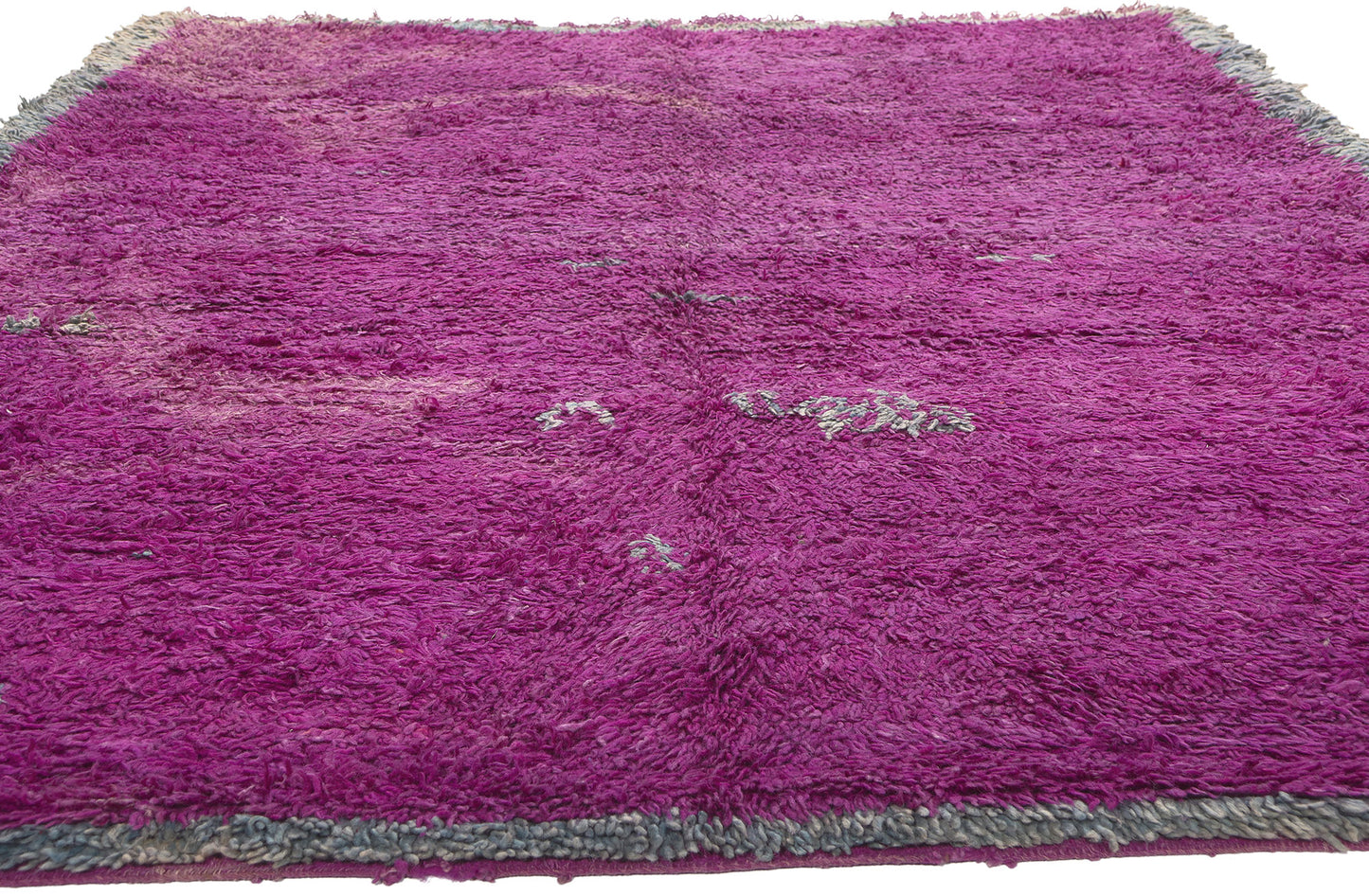 7 x 9 Vintage Purple Beni Mrirt Moroccan Rug 20669