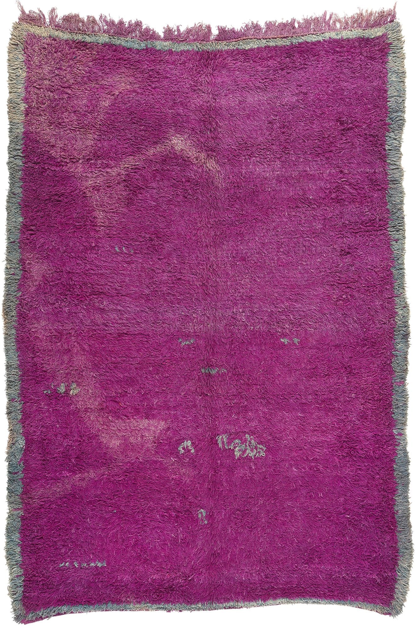 7 x 9 Vintage Purple Beni Mrirt Moroccan Rug 20669