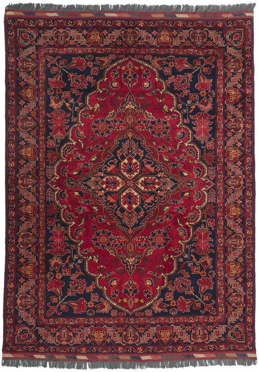 6 x 8 Vintage Afghani Rug 78344