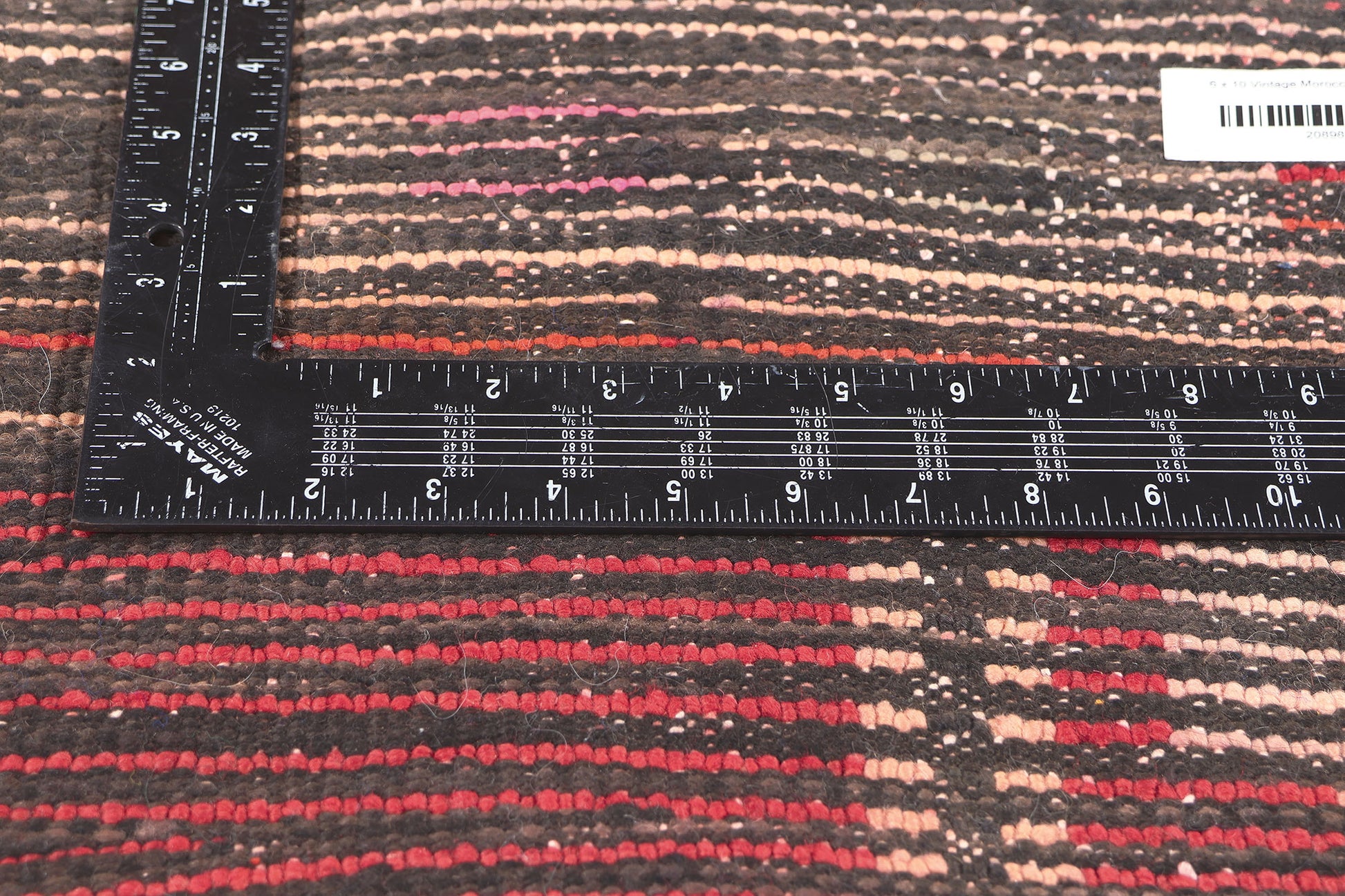 6 x 10 Vintage Red Boujad Moroccan Rug 20898