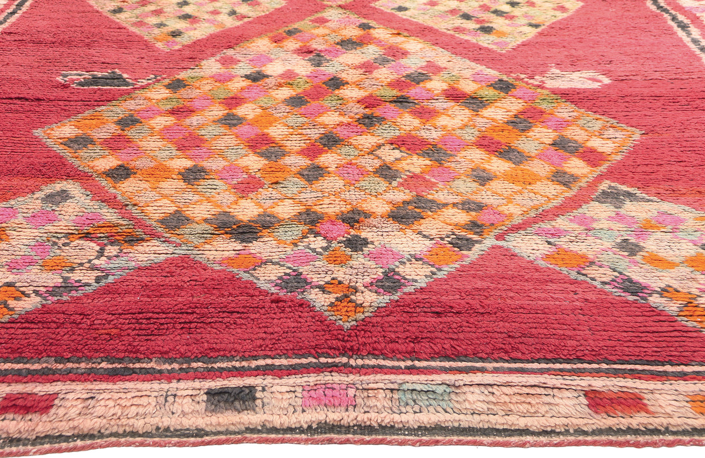 6 x 10 Vintage Red Boujad Moroccan Rug 20898