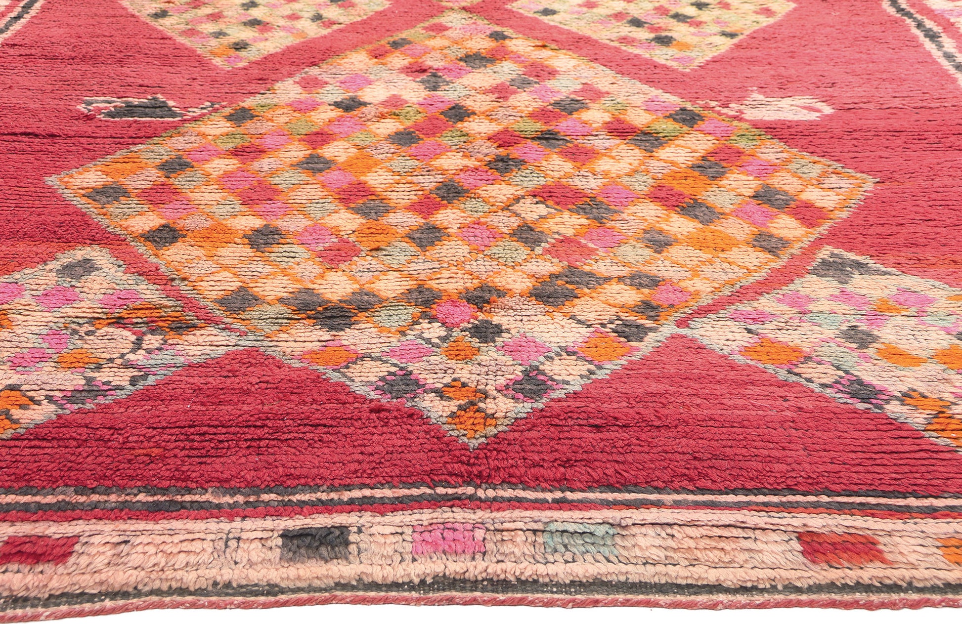 6 x 10 Vintage Red Boujad Moroccan Rug 20898