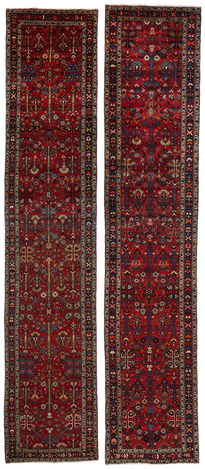 3 x 17 Vintage Red Persian Hamadan Rug 78727