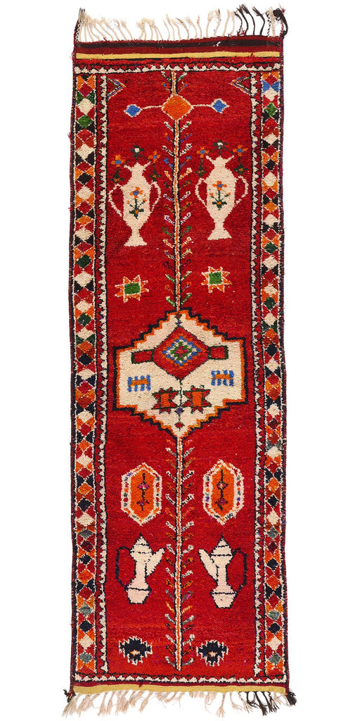 3 x 11 Vintage Red Kurdish Rug 53905