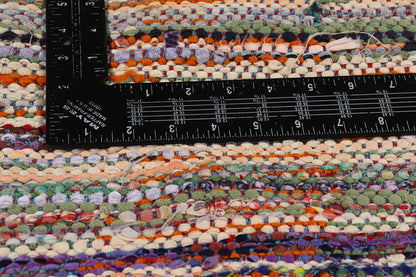 5 x 6 Colorful Vintage Boujad Moroccan Rag Rug 21787