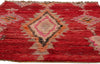 5 x 7 Vintage Red Boujad Moroccan Rag Rug 21831