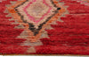 5 x 7 Vintage Red Boujad Moroccan Rag Rug 21831