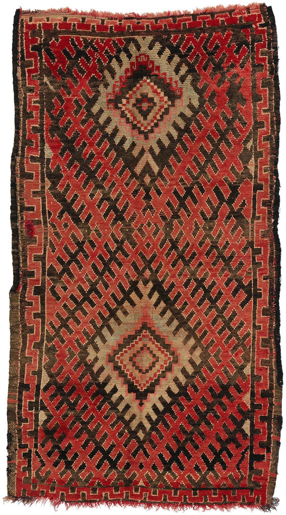 4 x 7 Vintage Red Talsint Moroccan Rug 21762