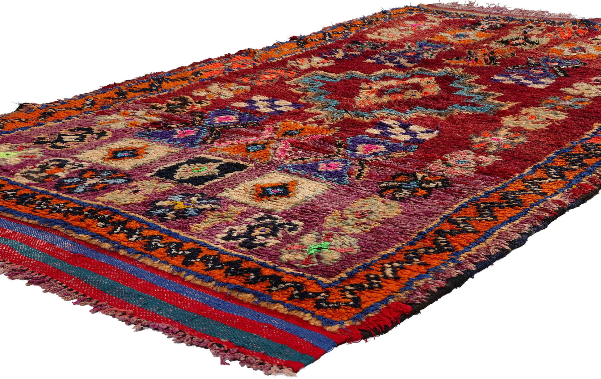 4 x 8 Vintage Red Talsint Moroccan Rug 21780