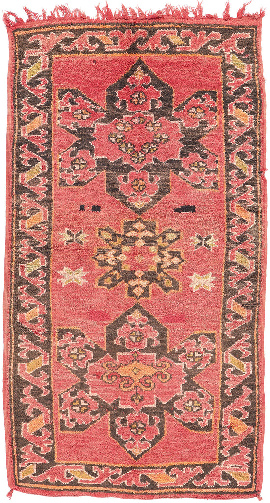 4 x 8 Vintage Red Taznakht Moroccan Rug 20948