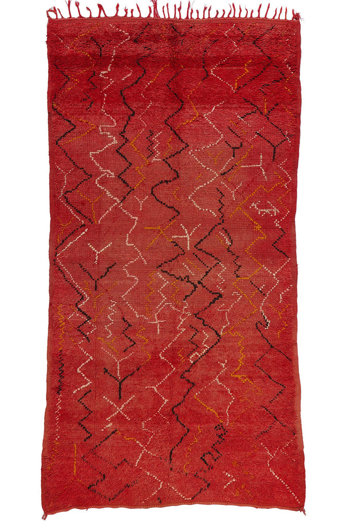 5 x 10 Vintage Red Talsint Moroccan Rug 21825