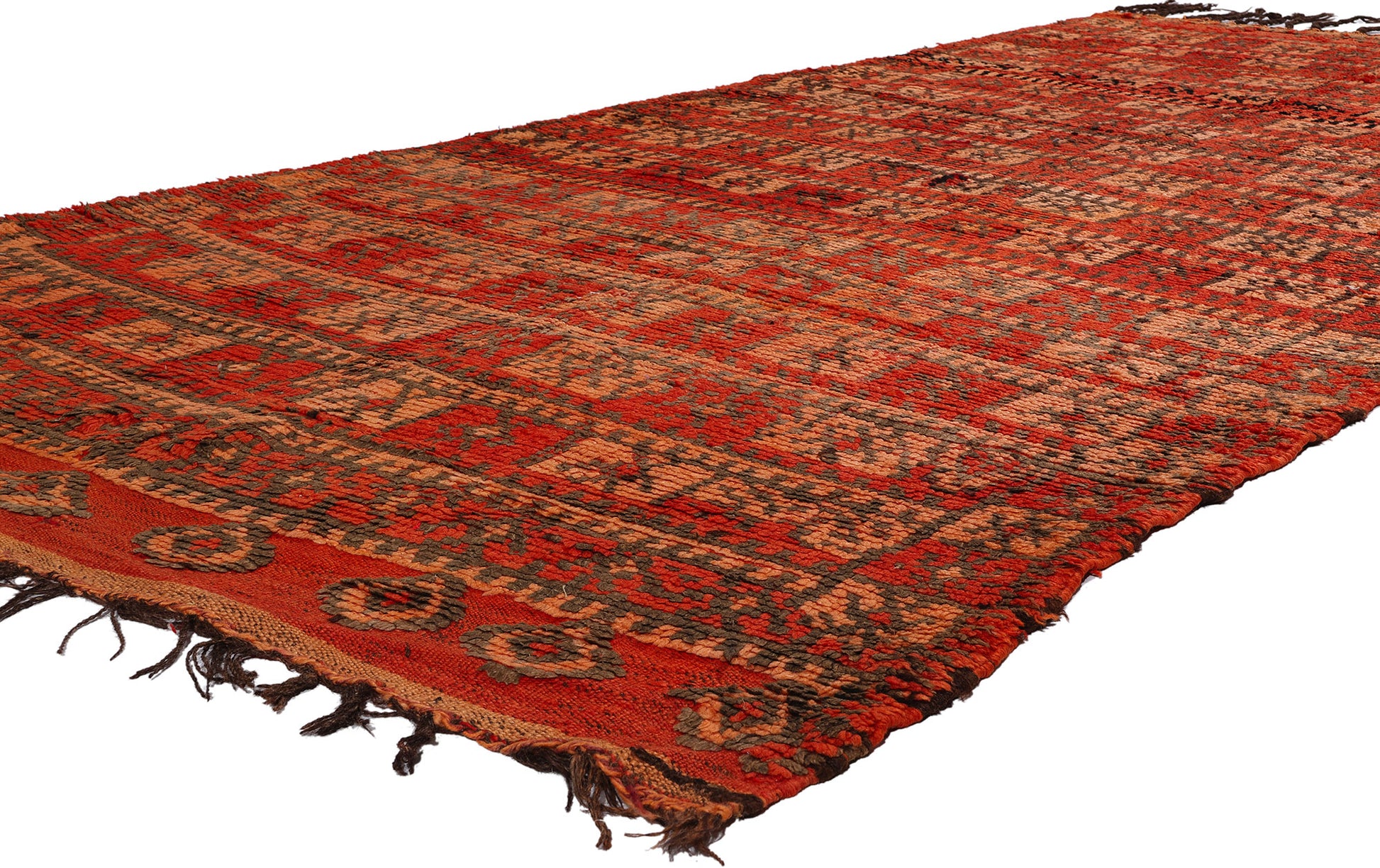 5 x 11 Vintage Red Talsint Moroccan Rug 21791