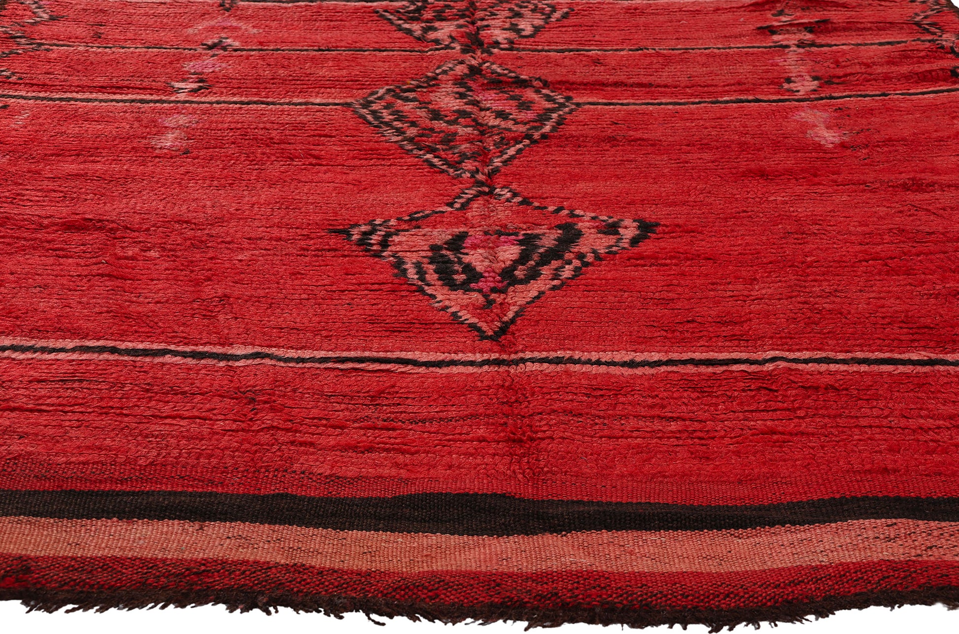 5 x 11 Vintage Red Talsint Moroccan Rug 21809
