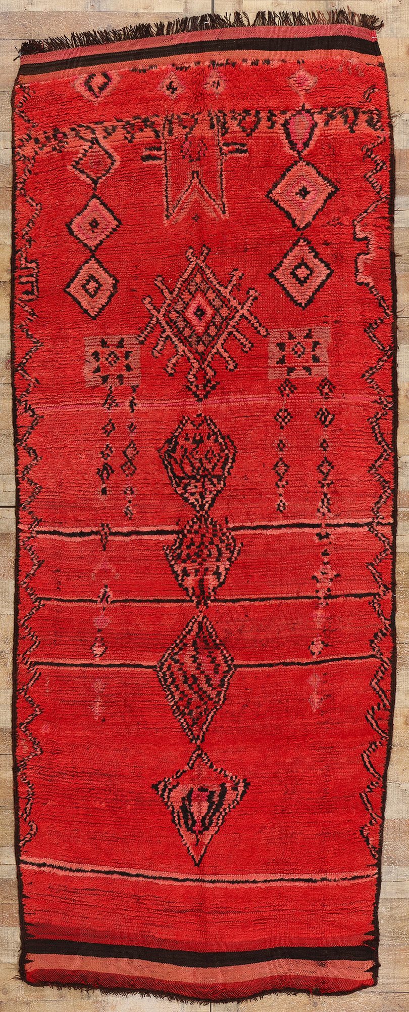5 x 11 Vintage Red Talsint Moroccan Rug 21809