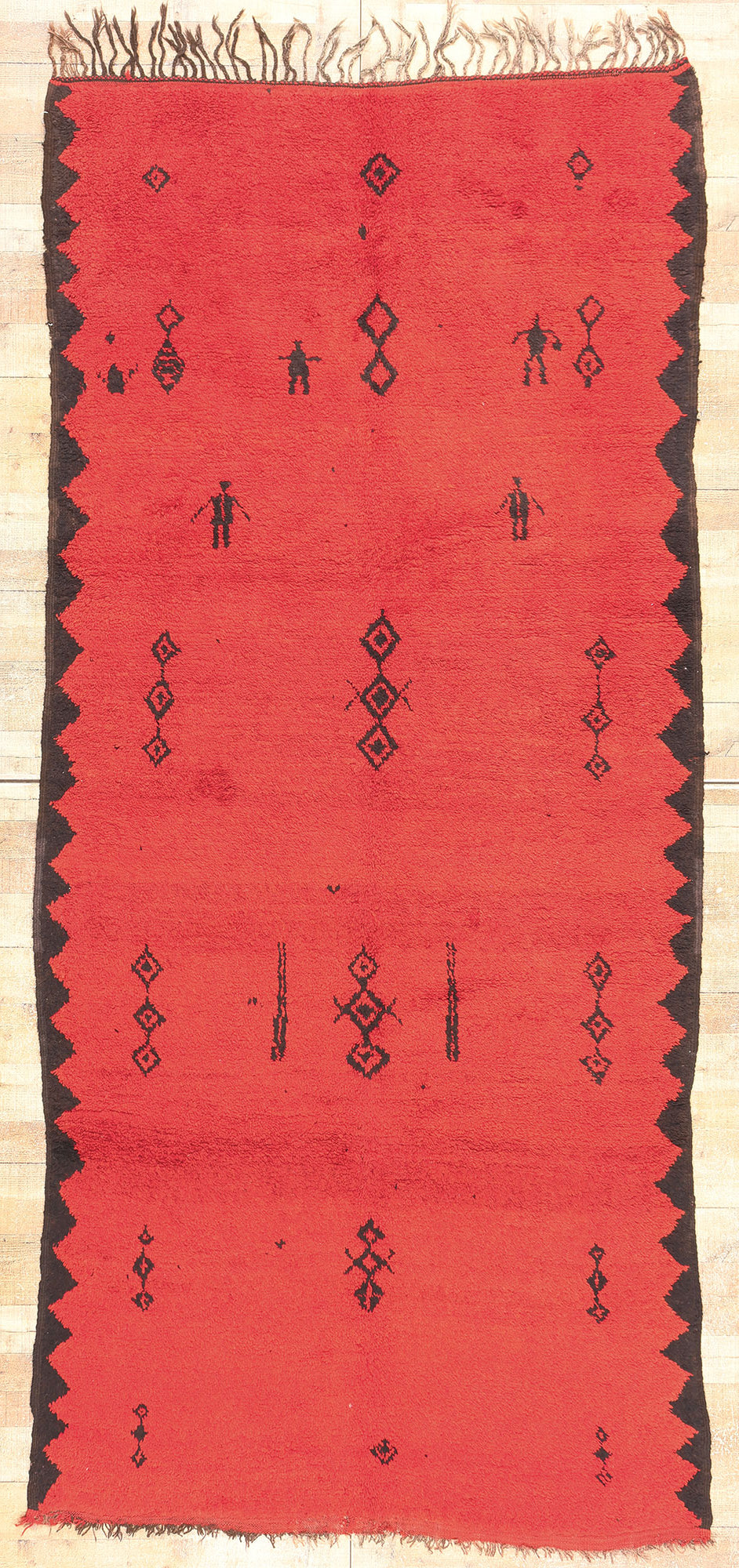 5 x 11 Vintage Red Taznakht Moroccan Rug 20896