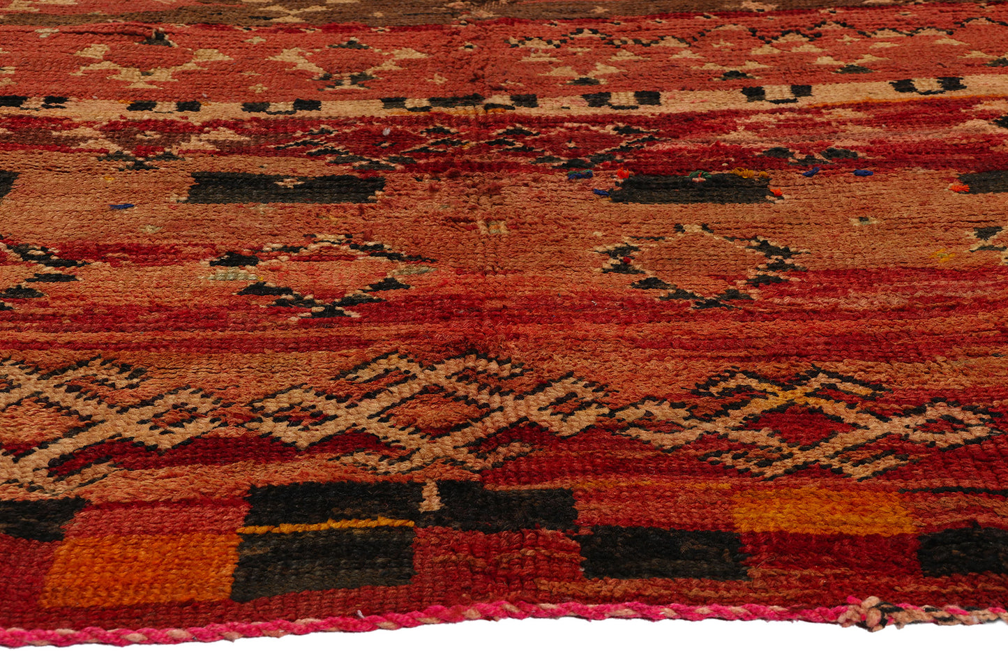 5 x 7 Vintage Red Boujad Moroccan Rug 21727
