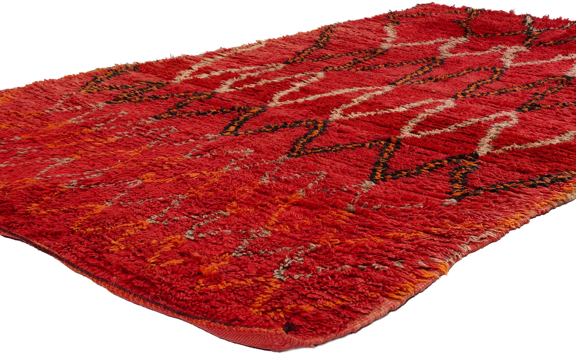 5 x 8 Vintage Red Talsint Moroccan Rug 21758