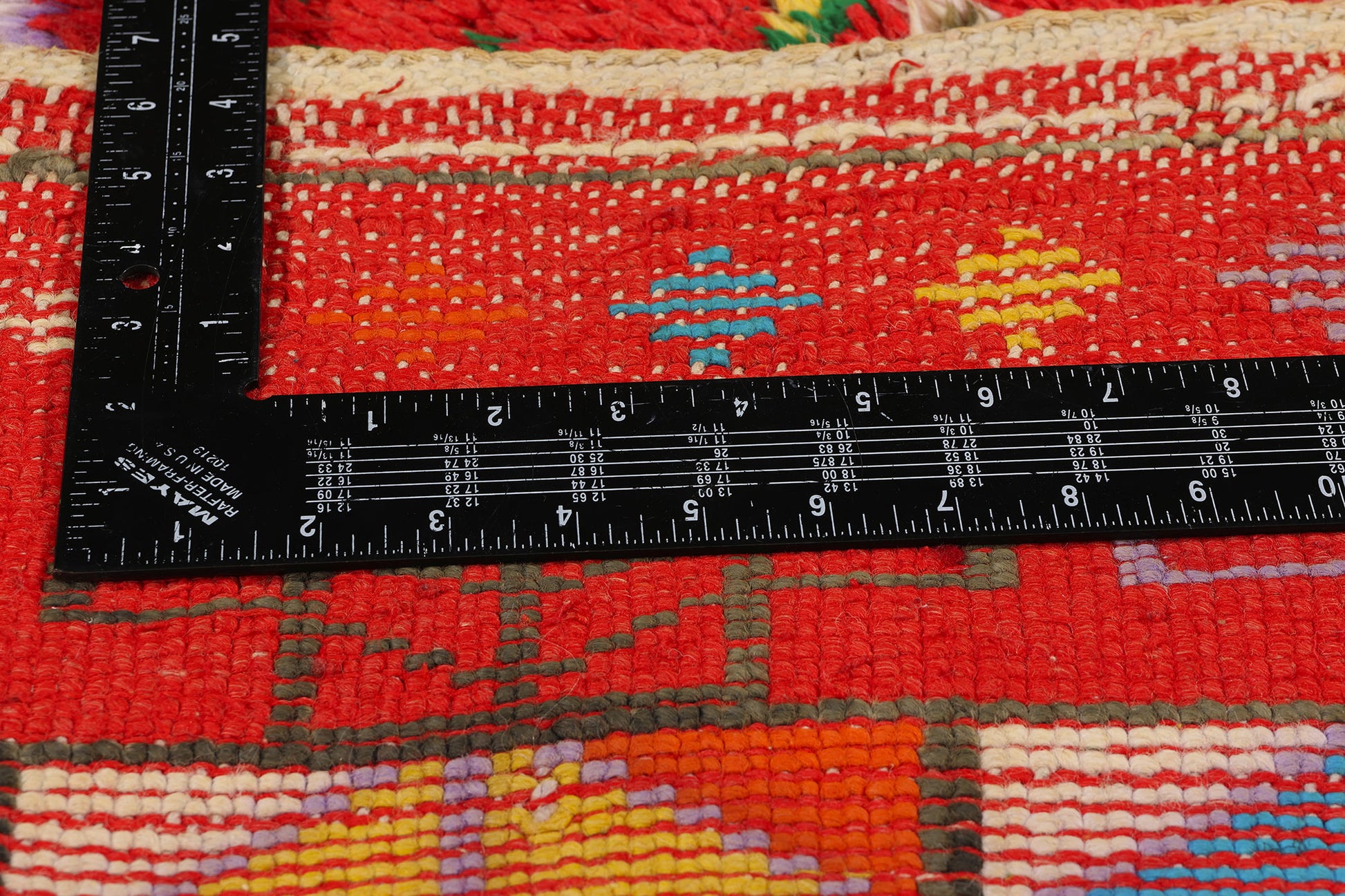 5 x 8 Vintage Red Boujad Moroccan Rug 21790
