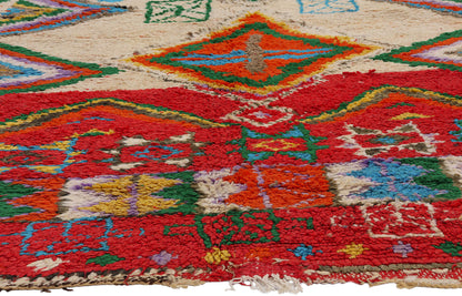 5 x 8 Vintage Red Boujad Moroccan Rug 21790
