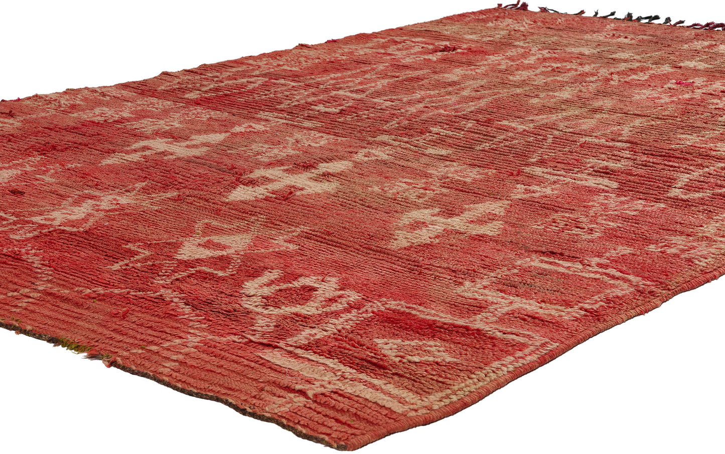 5 x 8 Vintage Red Boujad Moroccan Rug 21814
