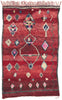 5 x 8 Vintage Red Boujad Moroccan Rug 20278