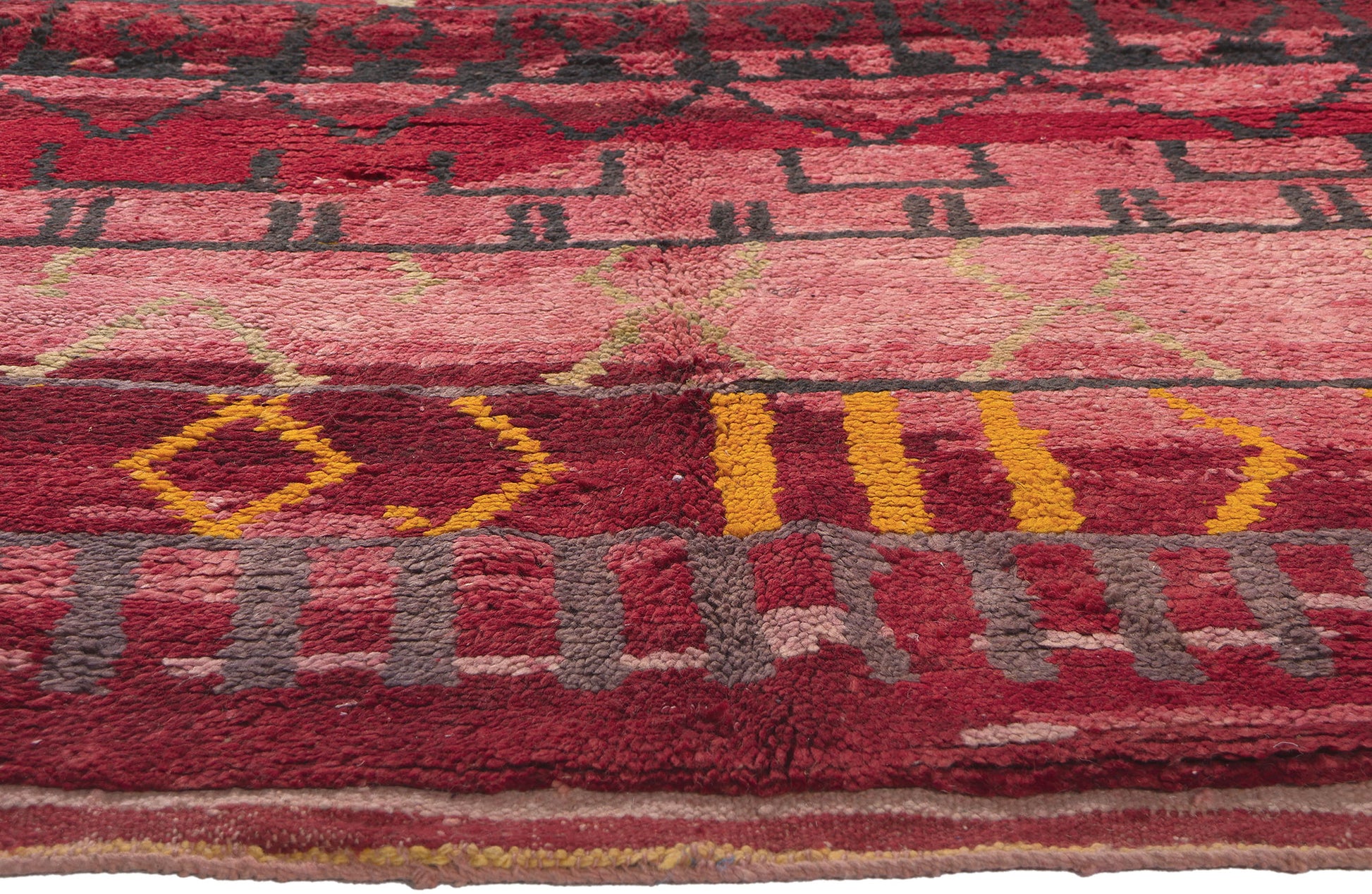 5 x 8 Vintage Red Rehamna Moroccan Rug 20288