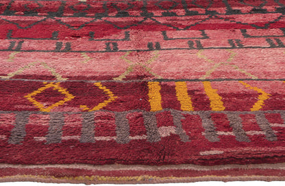 5 x 8 Vintage Red Rehamna Moroccan Rug 20288