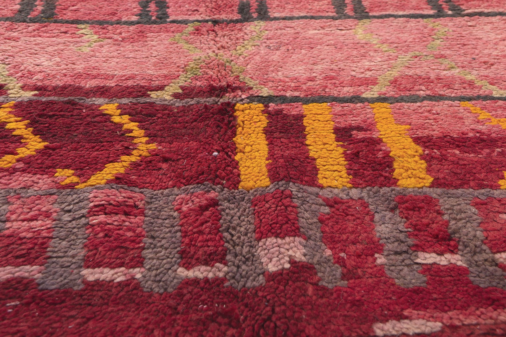 5 x 8 Vintage Red Rehamna Moroccan Rug 20288